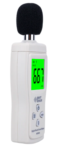 Digital Sound Noise Level Meter Testing Monitor 30-130dBA SMART SENSOR AS804