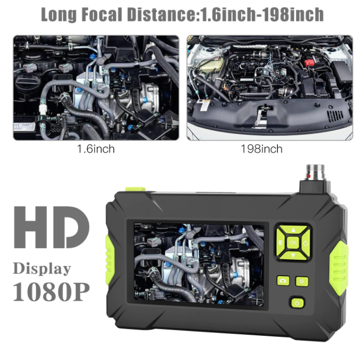 Endoscope Industrial 4.3 Inch LCD Color Screen 5m Cable  1080P with 8 LEDs