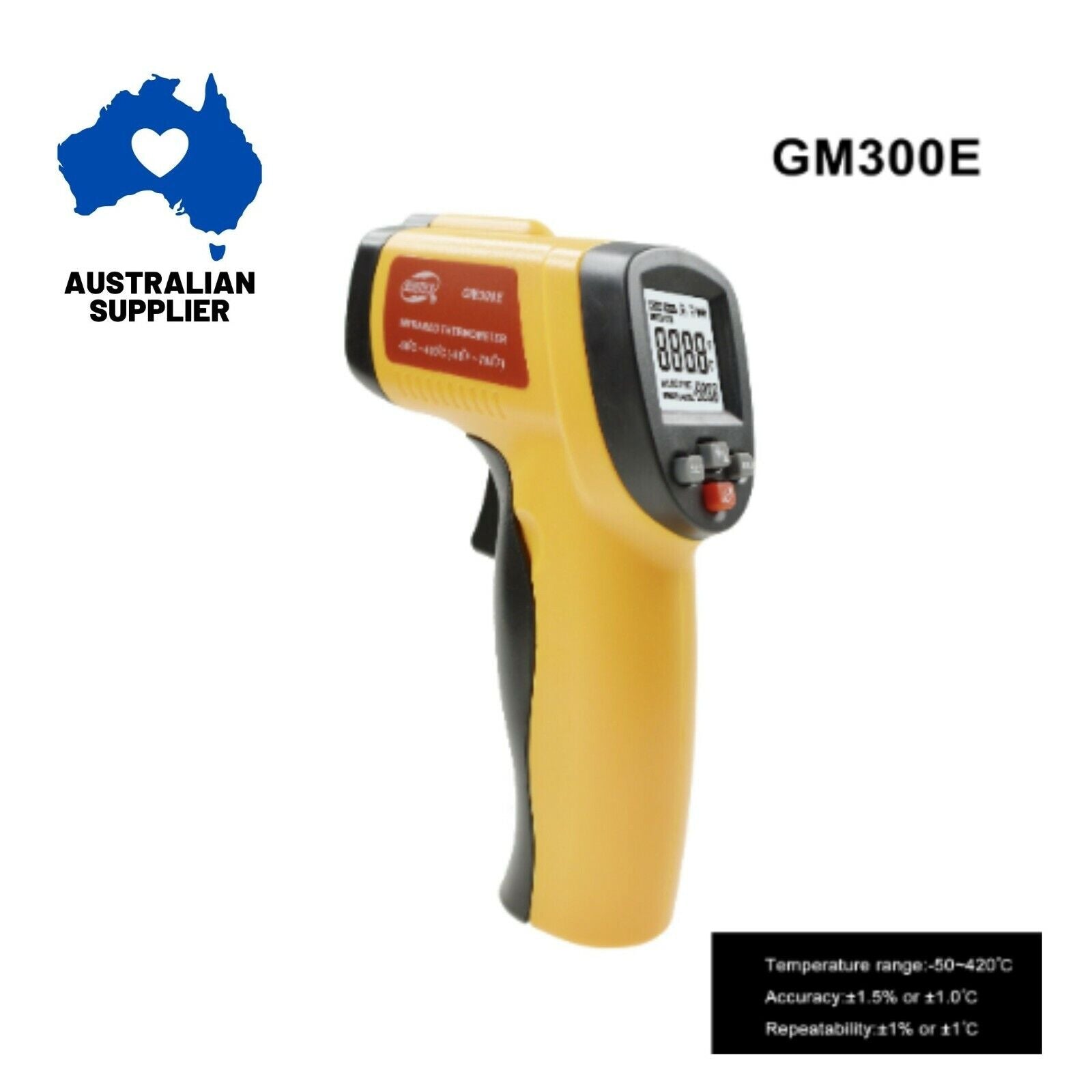 Non Contact Infrared Thermometer Temperature Laser Gun -50 to 420°C Benetech IR
