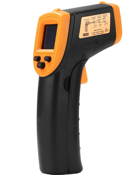 Non Contact Temperature Gun -50-600℃ Non-Contact Digital Laser Infrared IR Thermometer HW600
