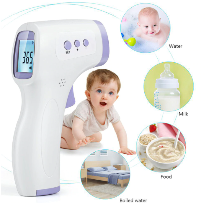 Digital Forehead Thermometer Non Contact Infrared For Baby & Adult Temperature