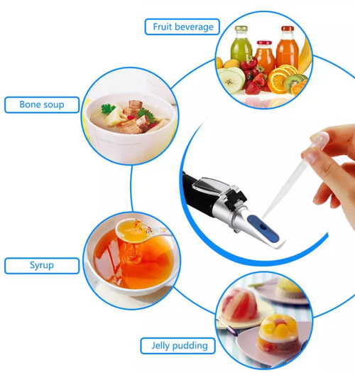0-90% Brix Meter Refractometer Handheld Sugar Refractometer High Accurate Brix Measurement Meter