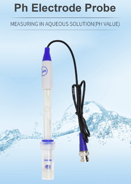 pH Probe Sensor Electrode BNC Connector 75cm Cable Aquariums Hydroponics