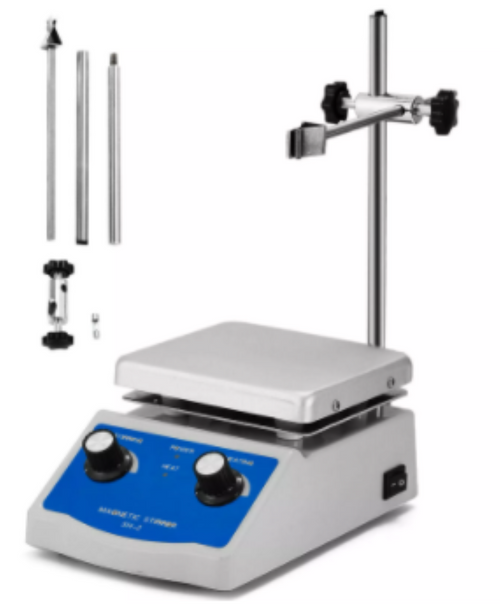 Magnetic Stirrer Hot Plate Stirring 1000ml 0 to 380℃ Dual Control Stir Heat SH-2