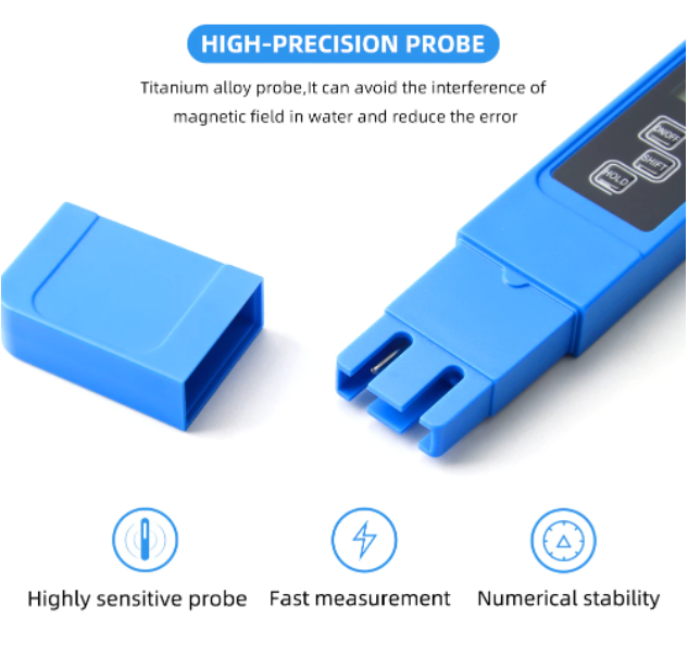 EC TDS Meter LCD Display Conductivity Tester Water Quality Monitor Reader Test
