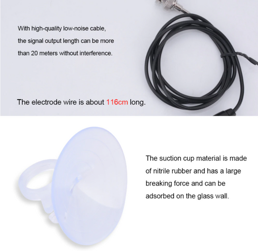 PH Probe Electrode Replacement Sensor BNC 75 cm Cable Aquariums Hydroponics Lab