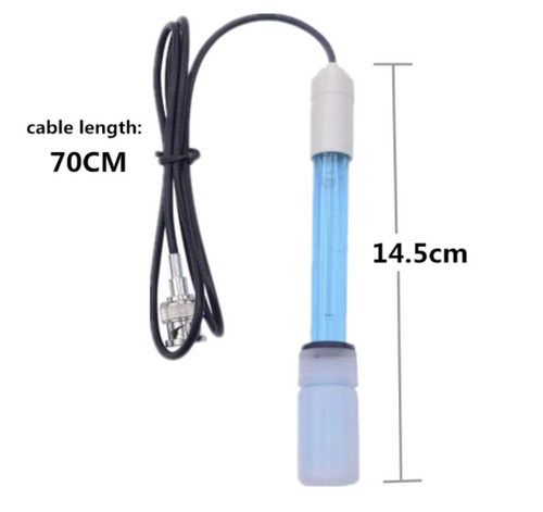 PH Probe Electrode Replacement Sensor BNC 70 cm Cable Aquariums Hydroponics Lab