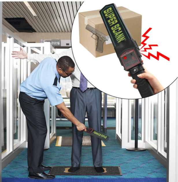 Metal Detector Handheld Security High Performance Pin Pointer Super Scanner