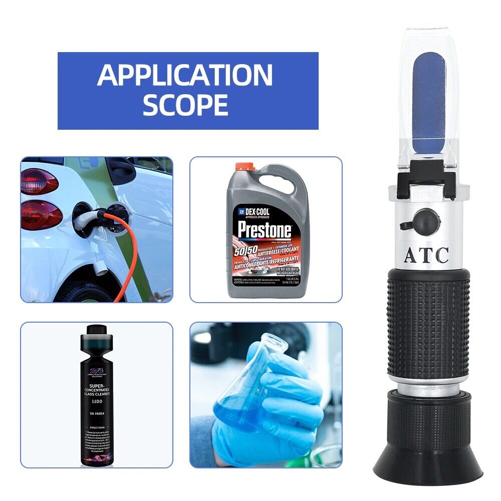 Refractometer 4 in 1 Antifreez Car Freezing point Urea Adblue Battery