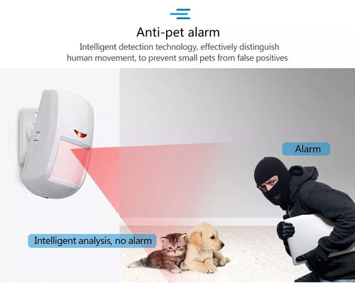 Wireless Alarm System Smart WIFI Home Office Burglar Security Alarm DIY