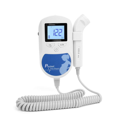 Fetal Doppler Heart Beat Monitor Backlight LCD 3MHz Probe CONTEC