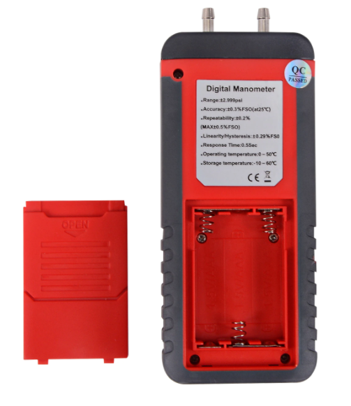 Digital Manometer Differential Air Pressure Meter ±2.999Psi Gauge High KPA  AUS