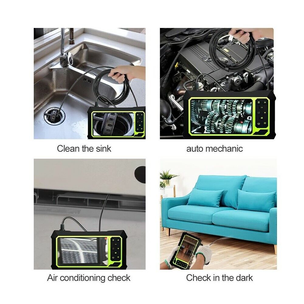 Endoscope Borescope Camera 5m Cable Waterproof Industrial 8mm Lens 10080P