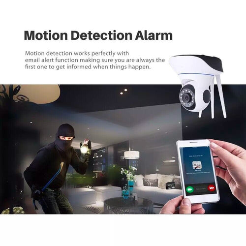 Surveillance Camera 1080P Night Vision Motion Detection Two Way Audio 360 Video
